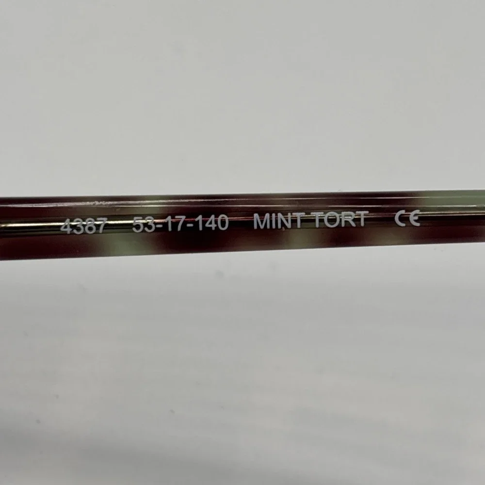 HELIUM 4387 Mint Tortoise Womens Semi Cat Eye Full Rim Eyeglasses 53-17-140 #665
